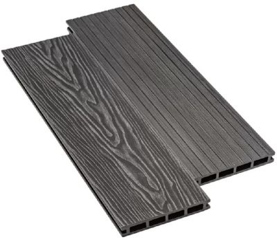 Террасная доска ДПК Praktik New - Графит от производителя  Deckart (Россия) по цене 560 р