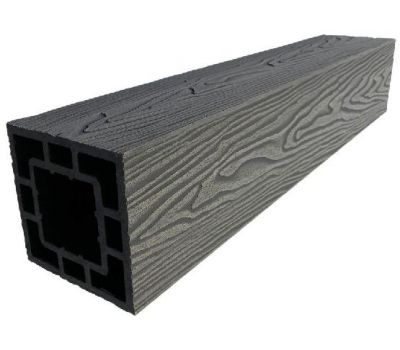 Столб опорный ДПК 3D фактура дерева Графит от производителя GardenParkett по цене 1 910 р Столб опорный ДПК 3D фактура дерева Графит от производителя GardenParkett по цене 1 910 р