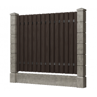 Доска заборная ДПК, шлифованная Венге Доска заборная ДПК, шлифованная Венге