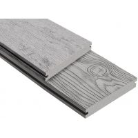 Террасная доска ДПК 3D Storm/Ocean Серая микс (полнотелая) Террасная доска ДПК 3D Storm/Ocean Серая микс (полнотелая)