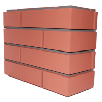 Пластиковая имитация кирпичного столба Реставрация Красный