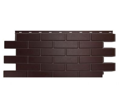 Цокольный сайдинг «Кирпич гладкий» Темно-коричневый от производителя Nordside по цене 505 р Цокольный сайдинг «Кирпич гладкий» Темно-коричневый от производителя Nordside по цене 505 р
