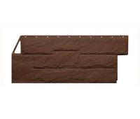 Фасадные панели (цокольный сайдинг) коллекция Камень Крупный - Коричневый Фасадные панели (цокольный сайдинг) коллекция Камень Крупный - Коричневый