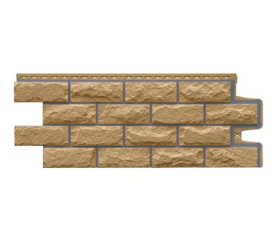 Фасадные панели Премиум Камень колотый Песочный (Горчичный) от производителя  Grand Line по цене 633 р