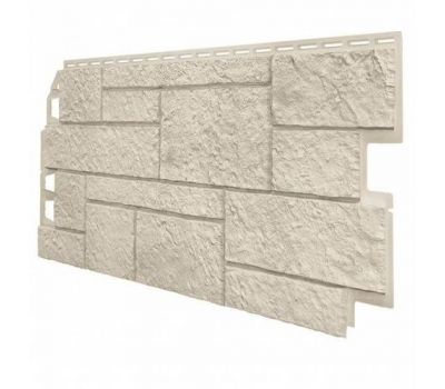 Фасадные панели (цокольный сайдинг) Оптима Песчаник Слоновая Кость от производителя  ТЕХНОНИКОЛЬ по цене 490 р
