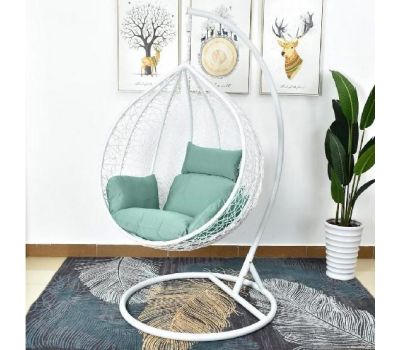 Подвесное кресло из искусственного ротанга AFM-168A-L White/Green от производителя Afina по цене 16 900 р Подвесное кресло из искусственного ротанга AFM-168A-L White/Green от производителя Afina по цене 16 900 р