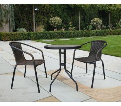 Комплект плетеной мебели из иск. ротанга Асоль-LR02 LRC-02/LRT-02-D60 Dark Brown от производителя  Afina по цене 10 000 р