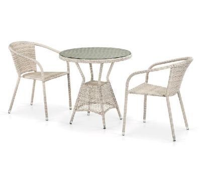 Комплект плетеной мебели из иск. ротанга T705ANT/Y137C-W85 Latte 2Pcs от производителя  Afina по цене 33 000 р
