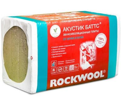 Утеплитель Акустик Баттс 50X600X1000 от производителя  Rockwool по цене 1 800 р