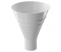 Воронка водосборная круглая ПЛОМБИР (RAL 9010) Воронка водосборная круглая ПЛОМБИР (RAL 9010)