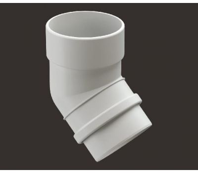 Колено 45˚ Lux ПВХ Пломбир от производителя  Docke по цене 392 р