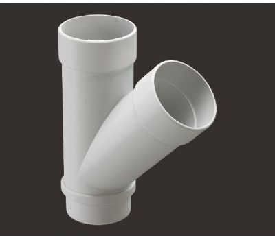 Тройник 45˚ Lux ПВХ Пломбир от производителя  Docke по цене 1 038 р